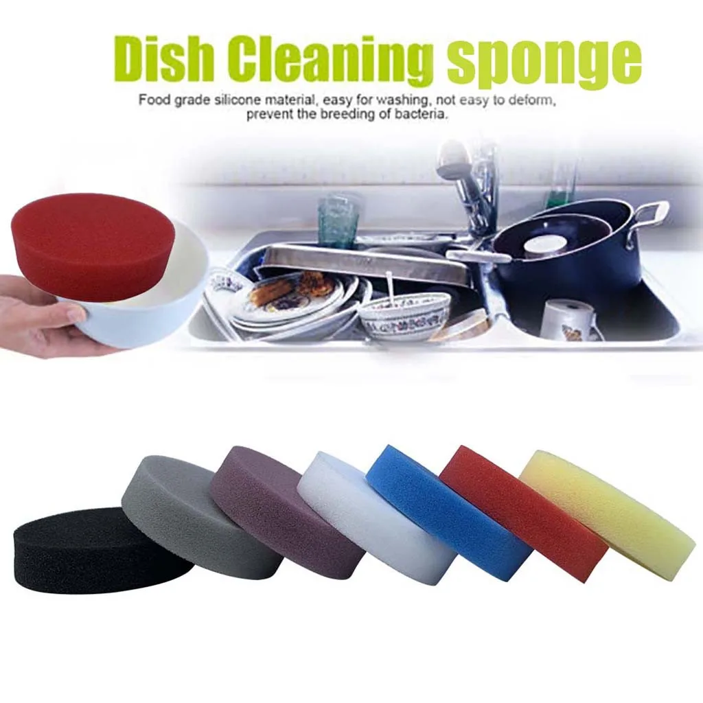 

1Pcs Dish Washing Sponge Scrubber Kitchen Cleaning antibacterial Tool Kitchen Office Bathroom Clean Sponge Magic Eraser Dish