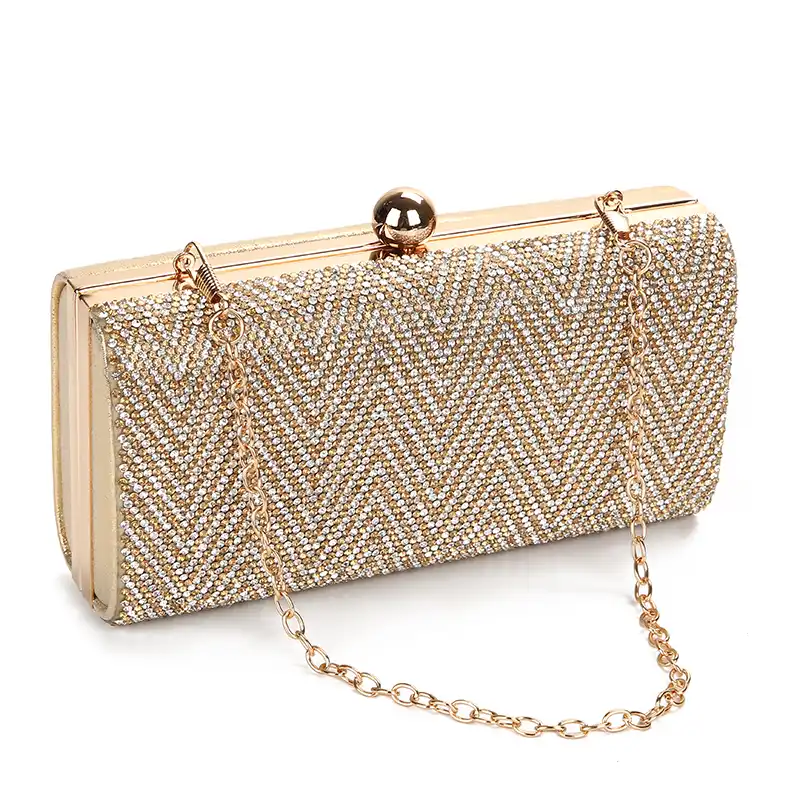 gold evening clutch bag