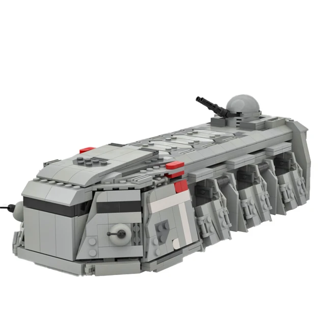 Buildmoc Star Series Movie Imperial Troop Transport Ship Building Blocks Assemble Vehicle Mini Transporter Model Children