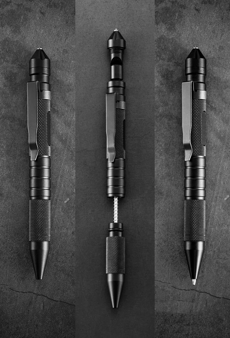 3-в-1 тактическая ручка военного назначения Портативный самообороны инструмент аварийный свисток оконный брейкер, для использования вне