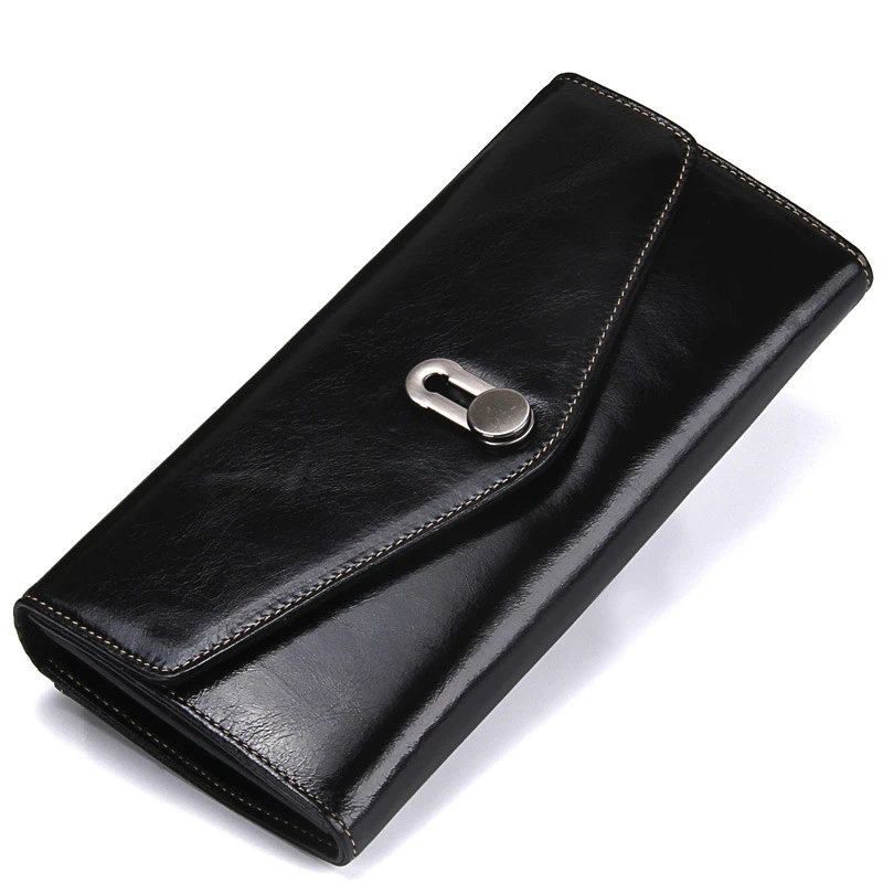 Wallets Leisure Women Casual Clam Leather Flip Cover Ladies Wallet Money Bag Fashion Purse Multi-function Billetera Polyester