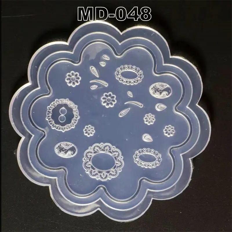 3D Carving Silicone Nail Mold Stamping Template Camellia/Shell/Bow Tie/Star Pattern DIY UV Gel Acrylic Crystal MD040-MD051