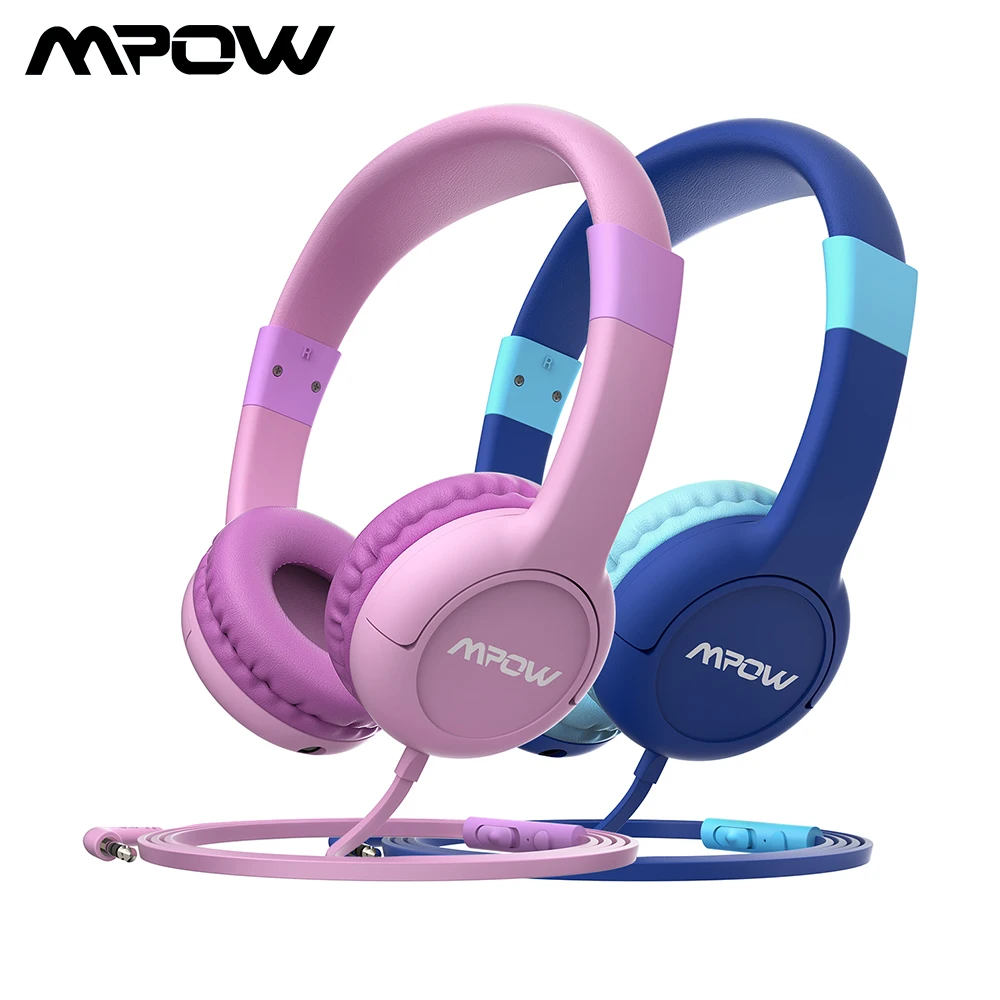 Проводные детские наушники Mpow CH1S с микрофоном ограниченная громкость 85 дБ Защита