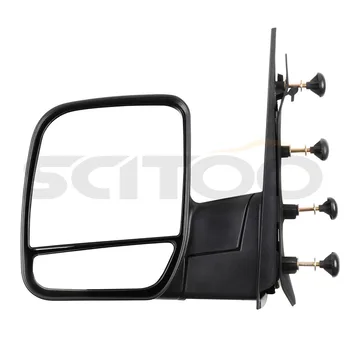 

Scitoo Driver Side Manually Telescoping Black Surface Mirror For 2003-14 Ford Econoline Auto Replacement Exterior Car Parts