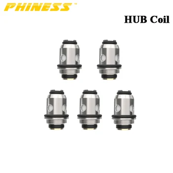 

5PCs/lot Phiness HUB Pod Coil 0.7ohm Mesh Head & 1.2ohm Ceramic Coil Replacement Core for Phiness HUB Pod Vape Vaporizer
