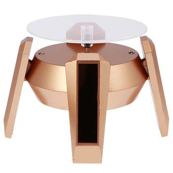

Solar Powered Rotating Jewelry Watch Phone Ring Display Stand Turn Table