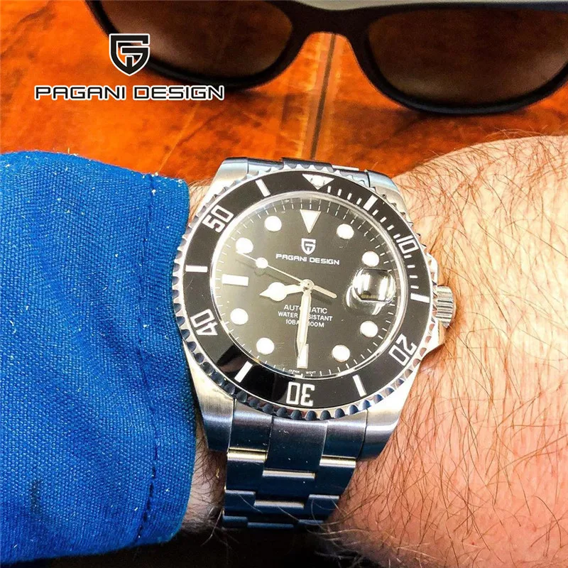 

Men Watches PAGANI DESIGN Luxury Automatic Mechanical Watch Men Classic Black Watch Waterproof Business Sport Wristwatch For Men