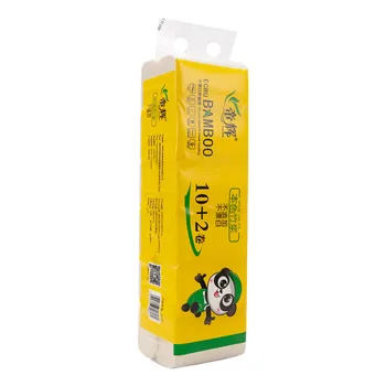 

Solid Coil Paper Toilet 12Roll Towel Log Pulp Restaurant Hotel Household Paper