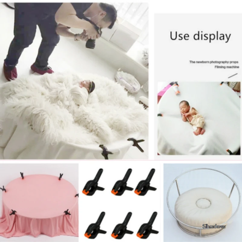 Newborn Photography Props Baby Photo Shoot Frame Infant Posing Props Portable Posing Filming Machine Full-moon Photo Accessories