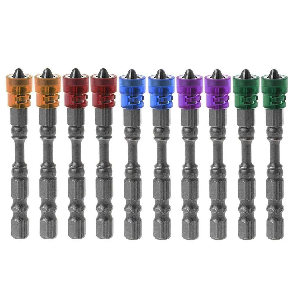 

65mm Screwdriver head Magnetic Plasterboard Drywall Screwdriver Bits Ph2 Screw Hex Shank Depth
