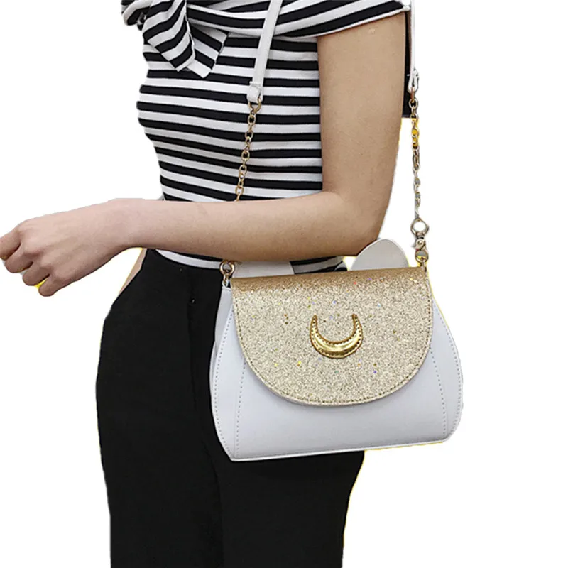 

Lady Shoulders Small Cross Bags For Women 2020 Cover Letter Purse Mobile Messenger Bags Crescent Decoration Crossbody Bags Women