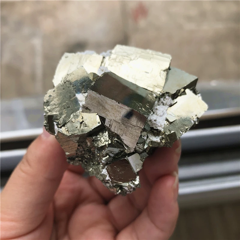 1pc Natural Iron Pyrite Cluster Crystal Stone Rough Display Specimen Minerals Natural Stones and Minerals