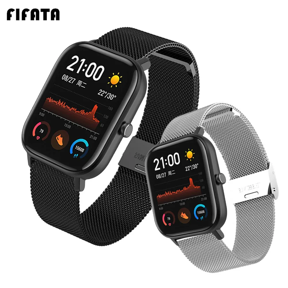 Bracelet Pace-Wrist-Strap Smart-Watch-Band Huami Amazfit Xiaomi Gtr Stratos Metal FIFATA