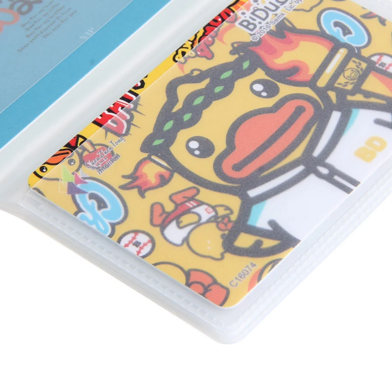 5 x 6page 24card plastový náprsní taška vložit pro bifold podnikání dívat se na karta holds