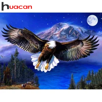 

Huacan Diy Diamond Painting Eagle Animal Full Square/Round Drill New Arrivals Diamond Embroidery Bird Kit Home Decor