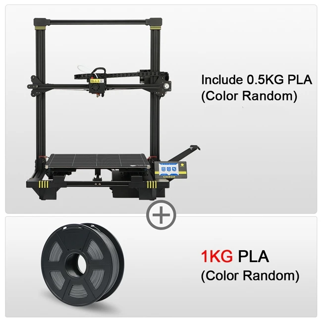 Chiron Add 1kg ANYCUBIC 3d принтер набор Chiron печать новейший плюс размер FDM Высокоточный гаджет принтер, печатающий нитью 3d принтер 400*400 - Цвет: Chiron Add 1kg