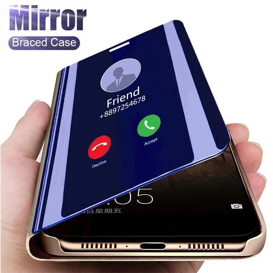 For Samsung Galaxy J3 17 J 3 330 Sm J330 Case Cover Leather Magnetic Smart Mirror Flip Case For Samsung J3 17 Sm J330f Capa Mobile Phone Cases Covers Aliexpress