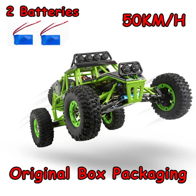 Оригинальные Wltoys 12428-A 1/12 2,4 г 4WD 50 км/ч электрические матовый внедорожные светодиодные фонари для мотоцикла дистанционное управление автомобильное транспортное средство с дистанционным управлением - Цвет: 12428 2 battery