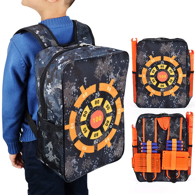 

Compatible Nerf Target Bag Storage Bag Tactical Storage Backpack Soft Bullet Gun Bullets Target Bag
