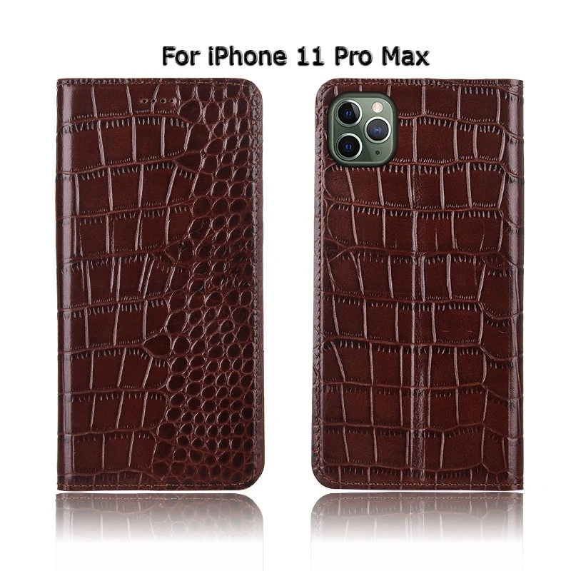 Топ из натуральной коровьей кожи чехол для Apple iPhone 11 Pro Max Чехол подставка флип чехол для телефона iPhone11 Pro