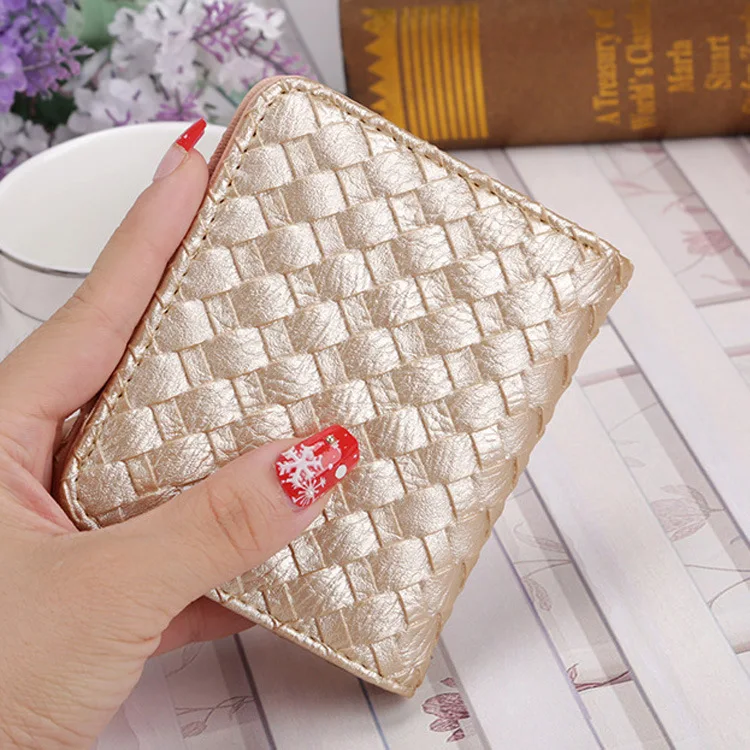 

New Style Women's Wallet 2017 Korean-style Weaving Fashion WOMEN'S Wallet Mini Purse Clutch Bag