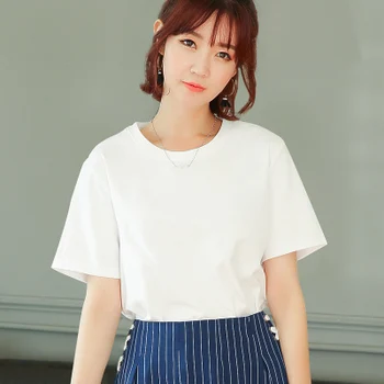 

2020 Tops T Shirt Women Cotton Female Tshirt beige