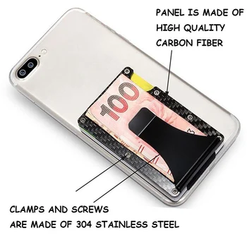 

Men Style Wallet Travel Stainless Steel Elastic Band Slim Card Money Clip Credit Card Holder Safe Wallet Purse Men Supplies
