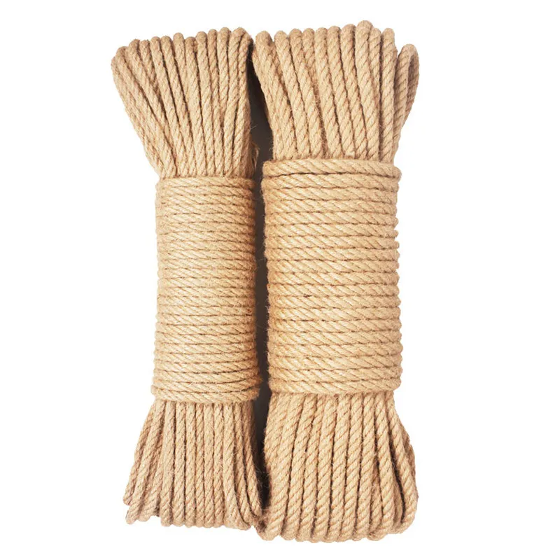 Sisal Rope for Cat Tree Pet Scratcher Post Hemp Rope DIY Scratching Post Toy Cat Climbing Frame Replacement Rope 20/50/100M