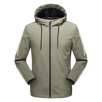 

Mens Womens Softshell Jackets Hooded Waterproof Fleece Outdoor Winter Autumn Tactical Coat Hiking Camping Fishing Sports Clothes