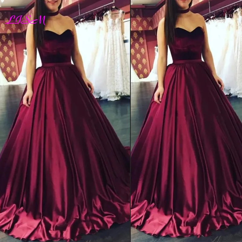 velvet ball gown