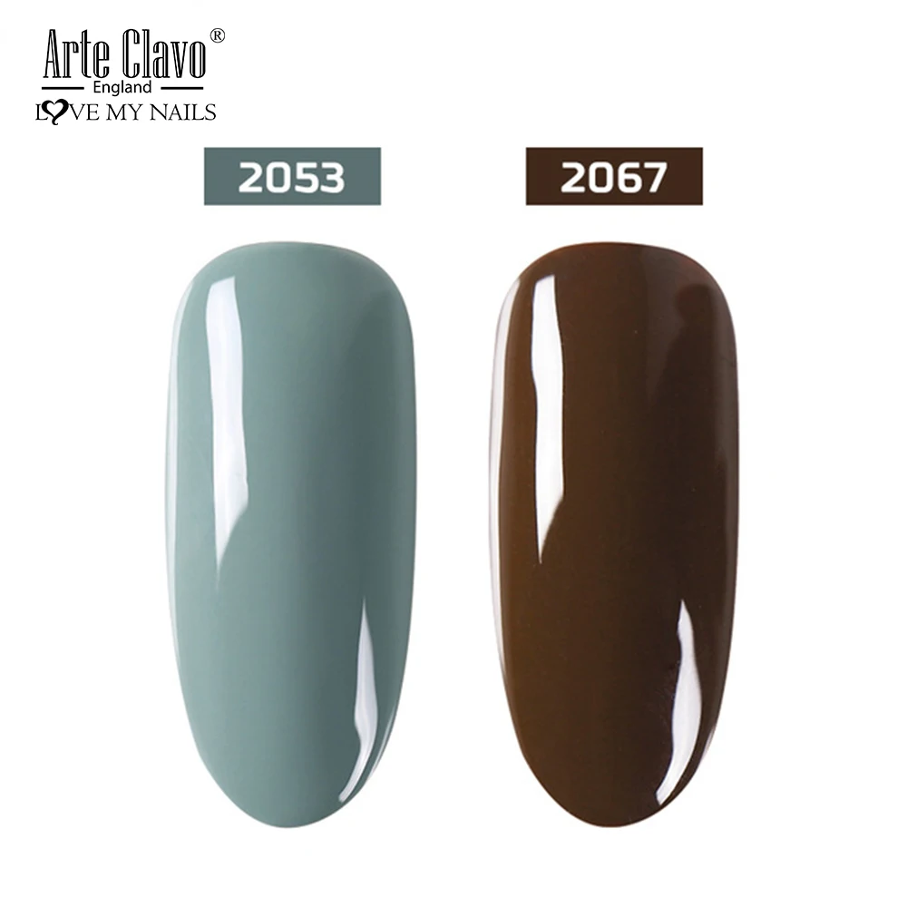 2053-2067 E Clavo 2 шт./компл. УФ гель лак для ногтей светодиодный лак для ногтей подарок база лаки для ногтей гель грунтовка Лаки био-Гели Soak Off Гель Гибридный гвоздь для ногтей - Цвет: 2053-2067