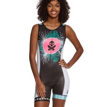 BETTY DESIGNS-traje de triatlón para mujer, mono de ciclismo sin mangas, conjunto de uniforme para ciclismo