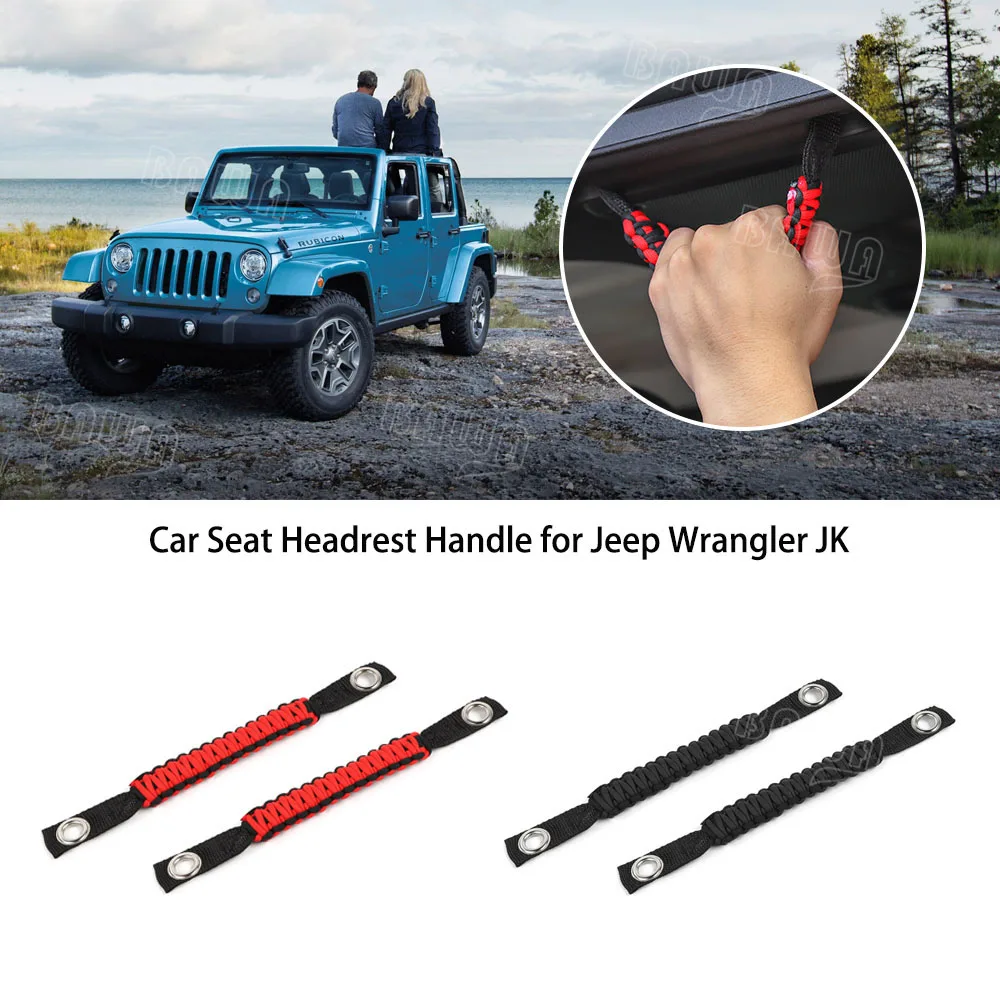 BAWA подлокотник для Jeep Wrangler JK 2 шт. автомобильный шнур на крышу ручки с отверстием для Jeep Wrangler JK 2007- аксессуары