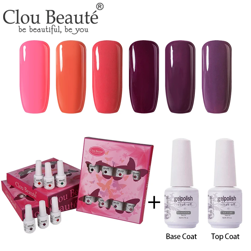 ZH27 Clou Beaute 8 шт./компл. Гель-лак для ногтей гибрид Лаки грунтовка лаки для ногтей Маникюр 8 мл Гель-лак для ногтей УФ лак - Цвет: ZH27