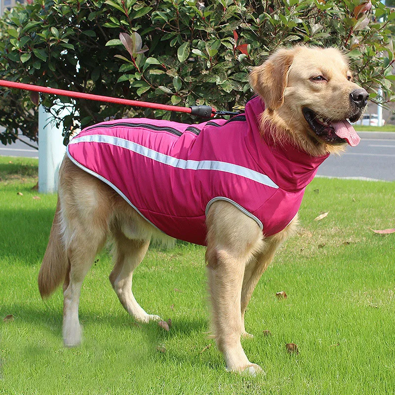 

Winter Dog Clothes Coat Thicken Cotton Pet Clothes Dog Coat Reflective Clothes Winter Warm Big Dog Jackets Pet Clothing Vest