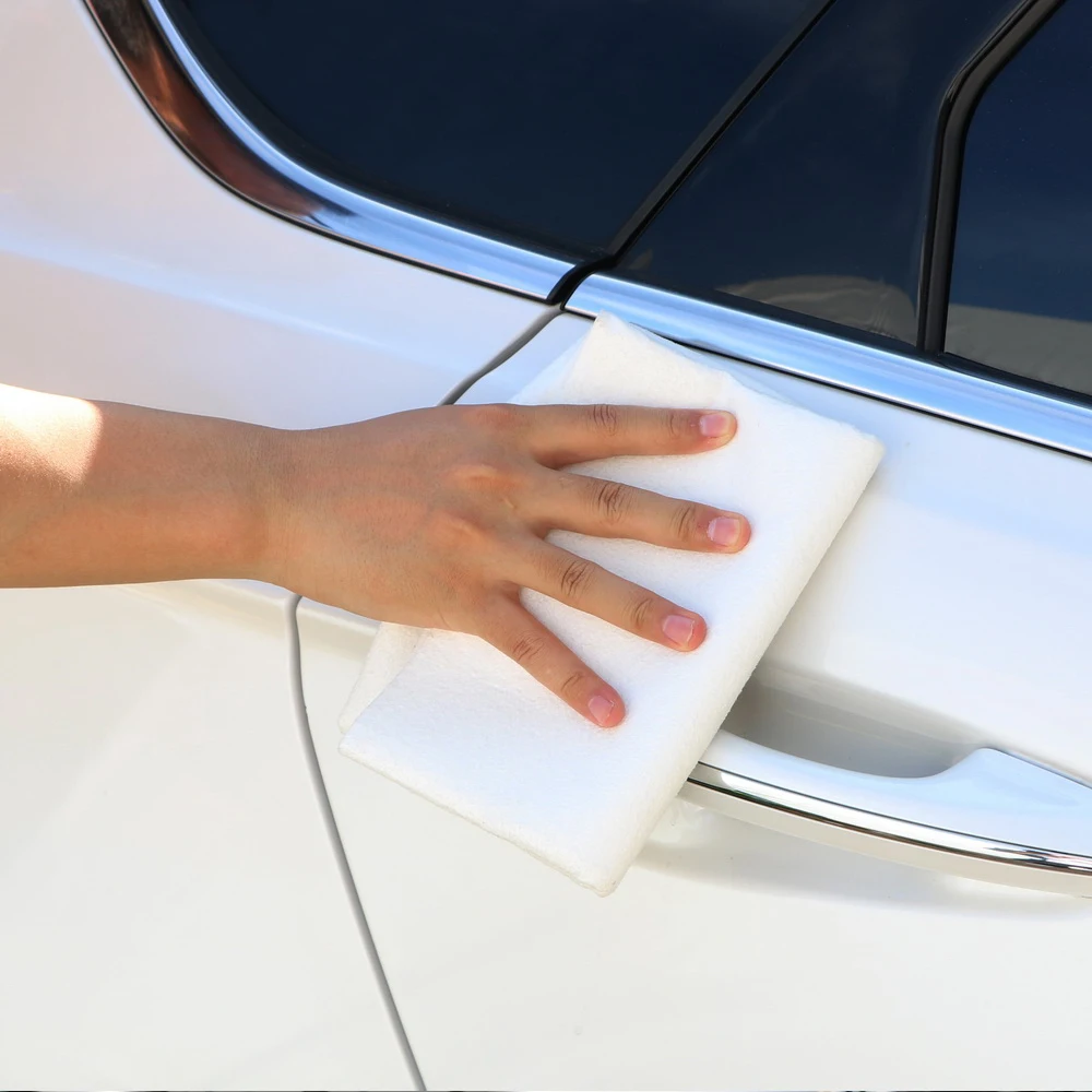 Hviero Car Styling Drying Car Washing Motorcycle Cleaning Natural Genuine Leather Chamois Shammy Sponge Cloth Sheepskin Absorbent Towel