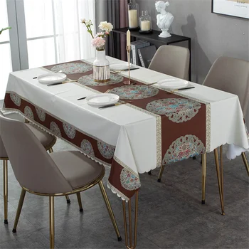 

New Nordic coffee table cloth kitchen rectangular square table cloth oil-proof and waterproof decorative dining table cover