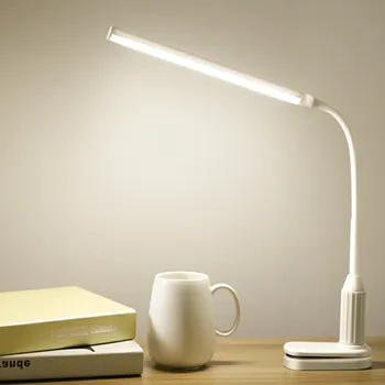 

1Pcs 5W LED Eye Protect Desk Lamp Clamp Clip Light Stepless Dimmable Bendable USB Powered Touch Sensor Control Reading Desk Lamp