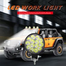 Round Working lights Work Spot Flood Bulb Lamp Waterproof IP68 Off-road Vehicles Replacement 4pcs
