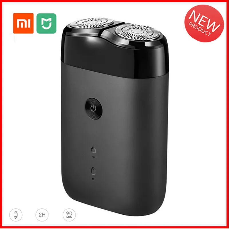 Скидка Xiaomi Mijia электробритва для мужчин перезаряжаемая Гибкая бритва Водонепроницаемая USB сухой влажный бритвенный станок триммер для бороды с дв...