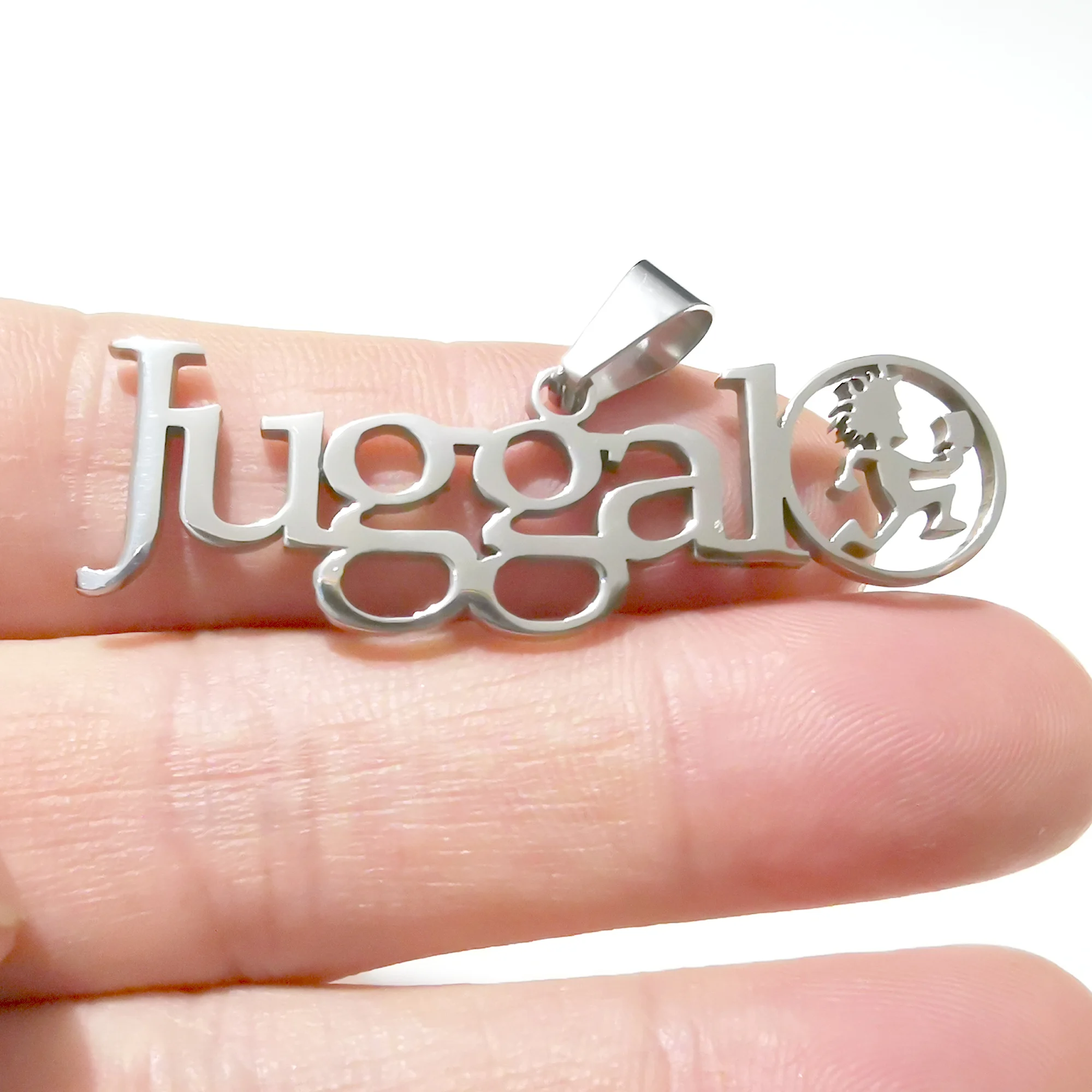Mens Juggalo Hatchetman Hatchet Pendant Charms Stainless Steel ICP Jewelry Necklace 30'' ball chain 2