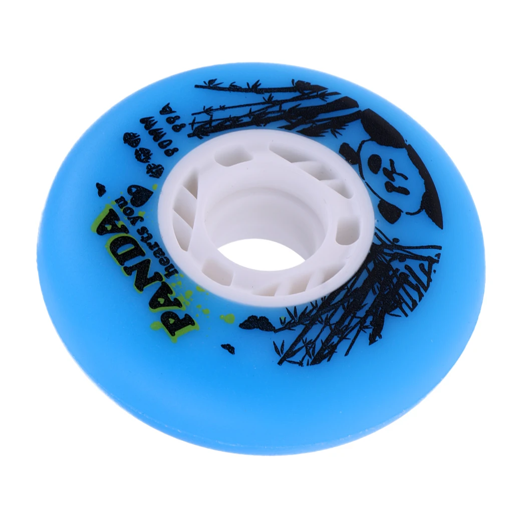 1 Piece Premium Roller Inline Skates Wheels Indoor High-strength Speed Skating Wheel Replacement Accessory Blue 72/76/80mm