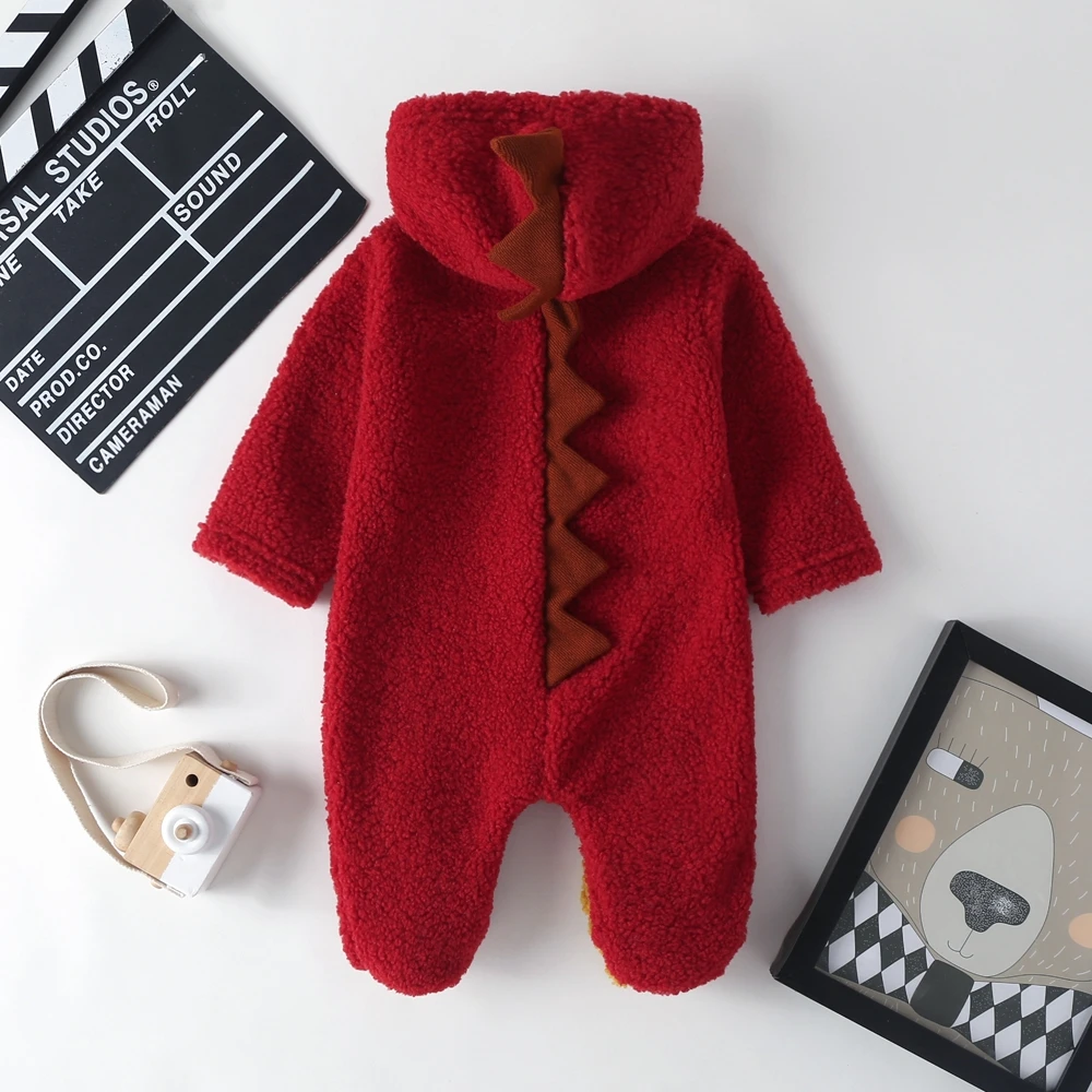 2020 Nieuwe Leuke Pasgeboren Baby Jongen Meisje Kleding Lange Mouwen Hoddies Beer Rits Baby Romper Kleding Herfst Winter Dragen 0-18M