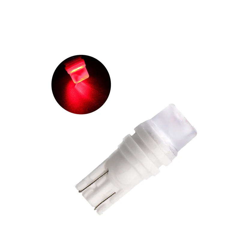 

10Pcs Red Auto T10 W5W 5730 Highbright Ceramics LED Bulbs For 194 168 Car Clearance Lamps License Plate Reading Lights 12V