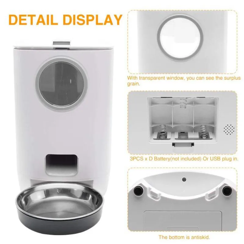 New Pet Feeder Pet Dispenser For Cat And Dog Travel Supply Automatic Smart Slow Feeder Dispenser Fixed Time Amount Of Food Bowl