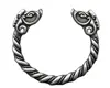 Trendy Handmade Customize Viking Wolf Wild Boar Bracelet For Men Cuff Tibetan Silver Odin Raven Opening Bangle Bracelets Jewelry 2