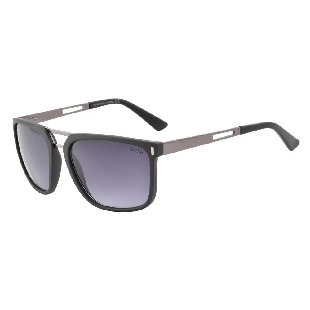 c2 nylon lens SHINU, мужские солнцезащитные очки для близорукости, солнцезащитные очки для вождения, поляризационные, полимерные, можно настроить, очки для мужчин MP5004 - Цвет линз: c2 nylon lens
