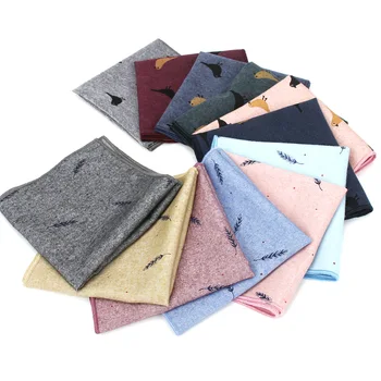 

7 Pcs Cartoon Pattern Handkerchiefs Unisex Casual Pockets Square Cotton Handkerchief 25x25cm Party Handkerchief Wedding Hankies