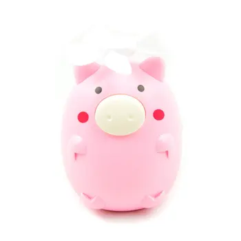 

Handheld Mini Fan Home Office Electric Personal Air Conditioning Fan Cooler Fan Pig Shape Lovely Gift