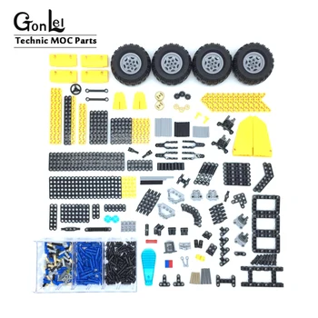

Technic Parts Bulk Pin Shock Absorber Gears Rack Axle Conectors Truck Tires Compatible with Technic Accessory Toys